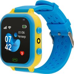 Смарт-часы AmiGo GO009 Camera+LED WIFI Blue-Yellow фото