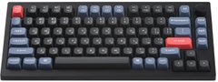 Клавіатура Keychron V1 84 Key QMK Gateron G PRO Red Hot-Swap RGB Knob Frosted Black (V1C1_KEYCHRON) фото