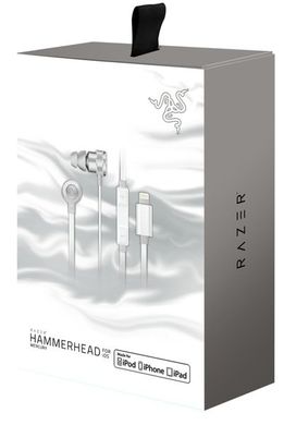 Навушники Razer Hammerhead for iOS Mercury Ed. (RZ04-02090200-R3M1) фото