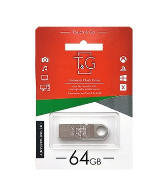 Flash память T&G 64 GB Metal series Silver (TG026-64G) фото