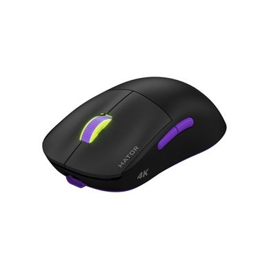 Миша комп'ютерна HATOR Quasar 2 Ultra 4K Wireless Black/Lilac (HTM570BL) фото