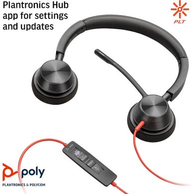 Навушники POLY BlackWire C3320-M USB-A Black (76J17AA) фото