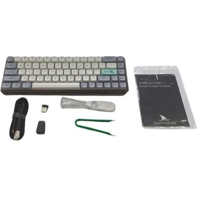 Клавіатура Motospeed Darmoshark K5 Gateron Silver Pro Light Gray (dmk5lgspro) фото