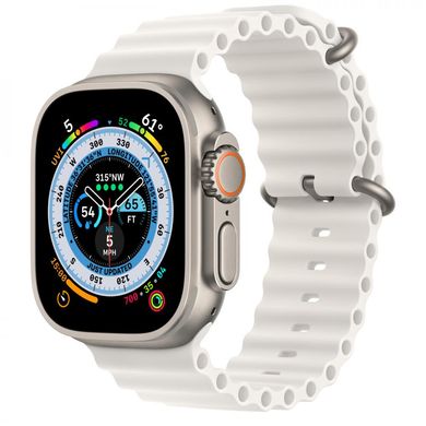 Смарт-годинник Apple Watch Ultra GPS + Cellular 49mm Titanium Case with White Ocean Band (MNH83/MNHF3) фото