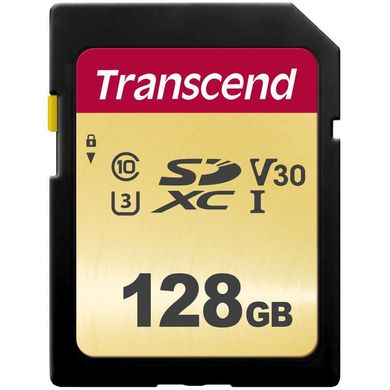 Карта пам'яті Transcend 128 GB SDXC UHS-I U3 500S TS128GSDC500S фото