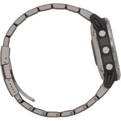 Смарт-годинник Garmin quatix 6 Titanium Grey with Titanium Band (010-02158-95) фото