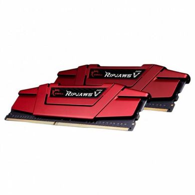 Оперативная память G.Skill 16 GB (2x8GB) DDR4 2400 MHz Ripjaws V Blazing Red (F4-2400C17D-16GVR) фото