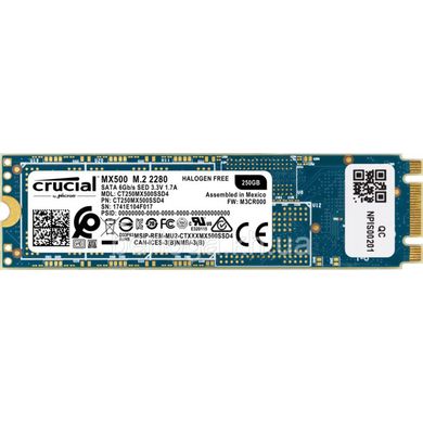 SSD накопитель Crucial MX500 M.2 250 GB (CT250MX500SSD4) фото