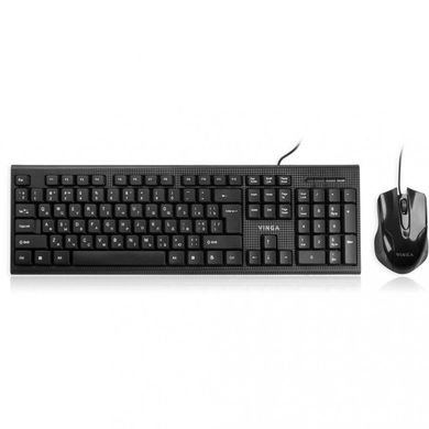 Комплект (клавіатура+миша) Vinga KBS170 Black фото
