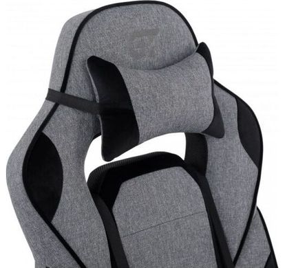 Геймерское (Игровое) Кресло GT Racer X-2749-1 Fabric Gray\Black Suede фото