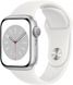 Apple Watch Series 8 GPS 45mm Silver Aluminum Case with White S. Band (MP6N3)