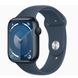 Apple Watch Series 9 45mm Midnight (MR9Q3) with Apple Watch 45mm Storm Blue Sport Band M/L (MT3R3)
