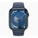 Apple Watch Series 9 45mm Midnight (MR9Q3) with Apple Watch 45mm Storm Blue Sport Band M/L (MT3R3)