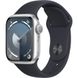 Apple Watch Series 9 GPS 41mm Silver Aluminum Case with Midnight Sport Band S/M (MR9M3, MT2R3)