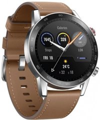 Смарт-часы Huawei Honor Magic Watch 2 MNS-B39 46mm Flax Brown Brown Leather Strap фото