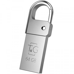 Flash пам'ять T&G 64GB 027 Metal Series USB 2.0 Silver (TG027-64G) фото