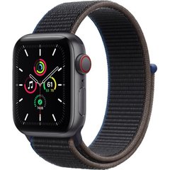Смарт-годинник Apple Watch SE GPS + Cellular 40mm Space Gray Aluminum Case with Charcoal Sport L. (MYEE2/MYEL2) фото