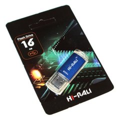 Flash пам'ять Hi-Rali 16 GB Rocket series Blue USB 2.0 (HI-16GBVCBL) фото