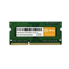 Оперативна пам'ять ATRIA 4Gb DDR3 1600MHz sodimm (UAT31600CL11SLK1/4) фото