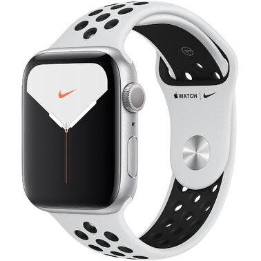 Смарт-часы Apple Watch Nike Series 5 GPS 44mm Silver Aluminum w. Silver Aluminum (MX3V2) фото