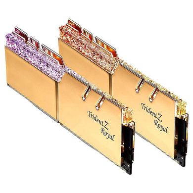 Оперативна пам'ять G.Skill 64GB (2x32GB) DDR4 3600MHz Trident Z Royal Gold (F4-3600C18D-64GTRG) фото