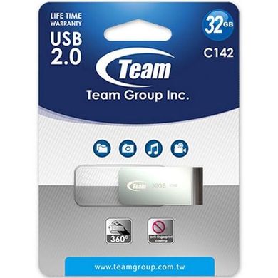 Flash память TEAM 32 GB C142 White TC14232GW01 фото