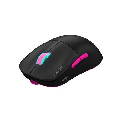 Мышь компьютерная HATOR Quasar 2 Ultra 4K Wireless Black/Pink (HTM570BP) фото