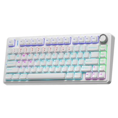 Клавіатура Aula F75 keycap KRGD Blue USB EN/UA White (6948391202839) фото