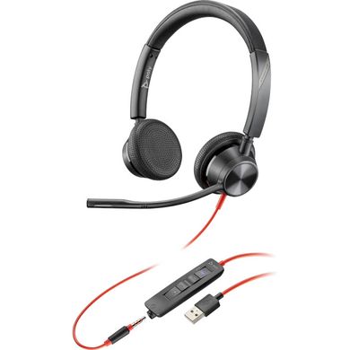 Навушники POLY BlackWire C3325-M USB-A HS Stereo Black (76J21AA) фото