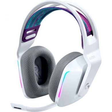 Навушники Logitech G733 LIGHTSPEED Wireless RGB WHITE (981-000883) фото