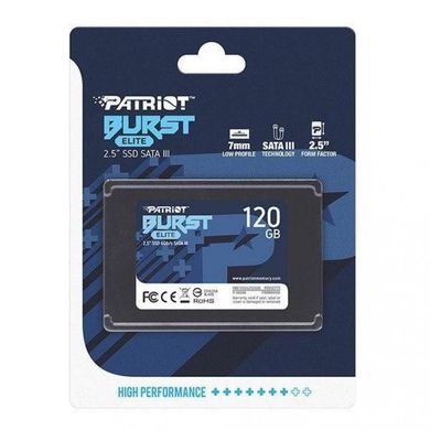 SSD накопичувач PATRIOT Burst Elite 120 GB (PBE120GS25SSDR) фото