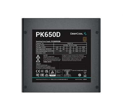 Блок живлення DeepCool PK650D (R-PK650D-FA0B-EU) фото
