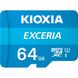 Kioxia 64 GB microSDXC Class 10 UHS-I LMEX1L064GG2 подробные фото товара