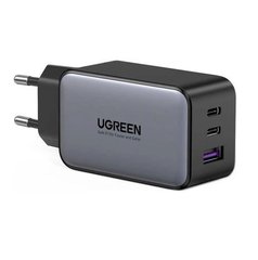 Зарядное устройство Ugreen 3xUSB 65W GaN (2?USB-C+USB-A) CD244 Grey (10335) фото