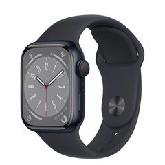 Смарт-годинник Apple Watch Series 8 GPS 45mm Midnight Aluminum Case w. Midnight Sport Band - S/M (MNUJ3) фото