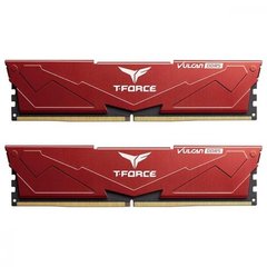 Оперативна пам'ять TEAM 32 GB (2x16GB) DDR5 6000 MHz T-Force Vulcan Red (FLRD532G6000HC38ADC01) фото