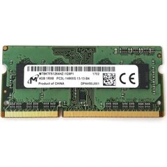 Оперативна пам'ять Micron 4 GB SO-DIMM DDR3 1600 MHz (MT8KTF51264HZ-1G9P1) фото