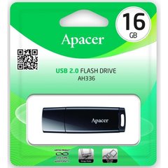Flash память Apacer 16 GB AH336 Black (AP16GAH336B-1)
