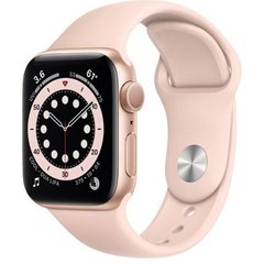 Apple Watch Series 6 GPS 40mm Gold Aluminum Case w. Pink Sand Sport B. (MG123)