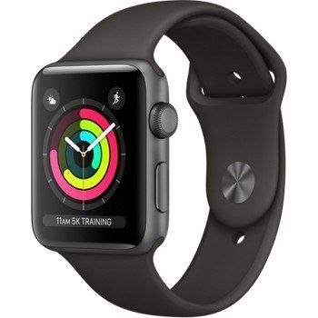 Смарт-часы Apple Watch Series 3 GPS 42mm Space Gray Aluminum w. Gray Sport B. - Space Gray (MR362) фото
