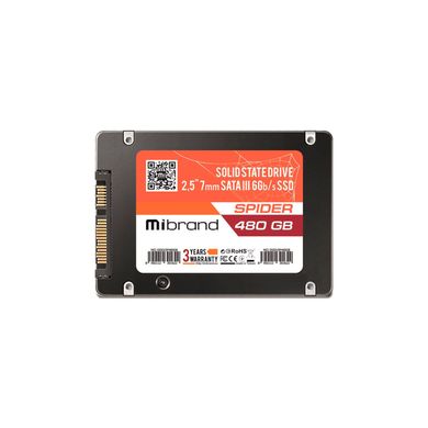 SSD накопичувач Mibrand Spider 480 GB 2.5" SATAIII 3D NAND TLC (MI2.5SSD/SP480GBST) фото