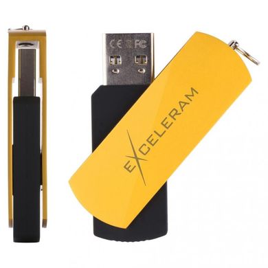 Flash пам'ять Exceleram 32 GB P2 Series Yellow/Black USB 2.0 (EXP2U2Y2B32) фото