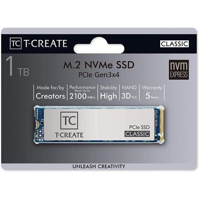 SSD накопитель TEAM T-Create Classic 1 TB (TM8FPE001T0C611) фото