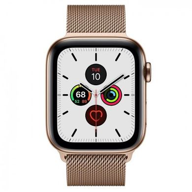 Смарт-годинник Apple Watch Series 5 LTE 44mm Gold Steel w. Gold Milanese Loop - Gold Steel (MWW62/MWWJ2) фото