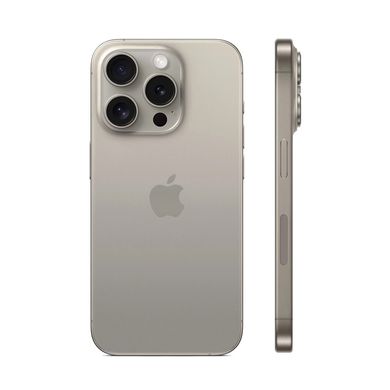 Смартфон Apple iPhone 15 Pro 256GB eSIM Natural Titanium (MTQU3) фото