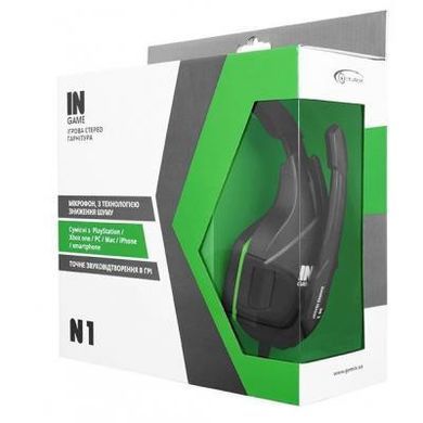 Навушники Gemix N1 Black/Green фото