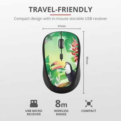 Миша комп'ютерна Trust Yvi Wireless Mouse Toucan (23389) фото