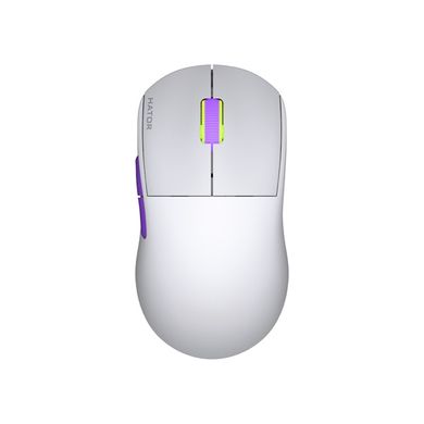 Миша комп'ютерна HATOR Quasar 2 Ultra 4K Wireless White/Lilac (HTM571WL) фото