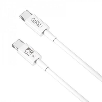 Кабель USB XO Type-C-Type-C NB-Q190A PD 60W 3A 1.0m White фото