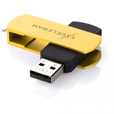 Flash пам'ять Exceleram 32 GB P2 Series Yellow/Black USB 2.0 (EXP2U2Y2B32) фото